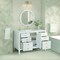 James Martin Vanities 48'' Vanity, Bright White w/ 3 CM Ethereal Noctis Quartz Top 485-V48-BW-3ENC - alternate 3